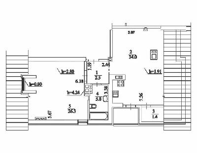2-кімнатна 71.5 м² в ЖК Comfort Club від 54 050 грн/м², Київ