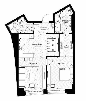 1-комнатная 79.4 м² в ЖК Linden Luxury Residences от 140 300 грн/м², Киев