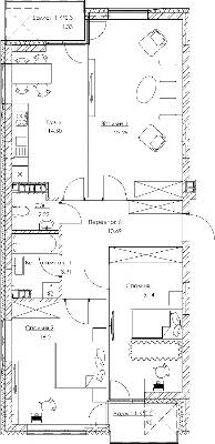 3-кімнатна 89.02 м² в ЖК O2 Residence від 18 450 грн/м², Київ