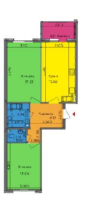 2-комнатная 65.63 м² в ЖК LaLaLand от 25 000 грн/м², Киев
