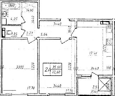 2-кімнатна 72.6 м² в ЖК Navigator від забудовника, Київ
