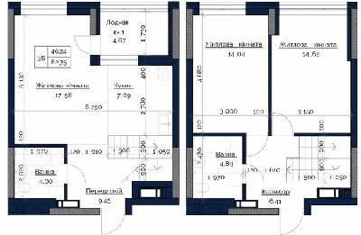 Двухуровневая 82.75 м² в ЖК Podil Plaza & Residence от 32 000 грн/м², Киев