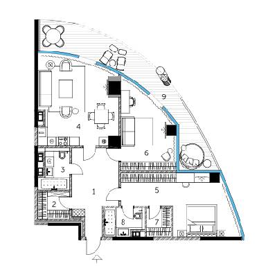 2-кімнатна 112.74 м² в ЖК Taryan Towers від 102 450 грн/м², Київ