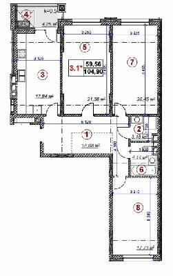 3-кімнатна 104.9 м² в ЖК Ярославів Град від 58 190 грн/м², Київ