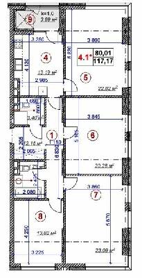 4-комнатная 117.17 м² в ЖК Ярославов Град от 58 190 грн/м², Киев