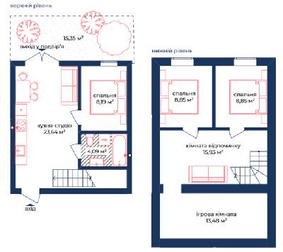 Двухуровневая 85.44 м² в КД Liverpool House от 19 850 грн/м², Киев