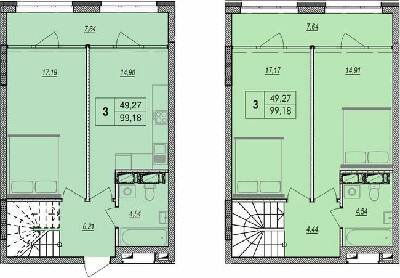 Дворівнева 99.18 м² в ЖК Olympic Park від 21 500 грн/м², Київ