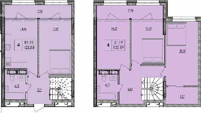 Дворівнева 122.59 м² в ЖК Olympic Park від 19 000 грн/м², Київ