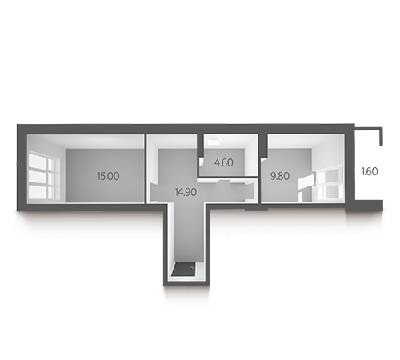 1-комнатная 45.9 м² в ЖК L-квартал от 30 000 грн/м², Киев