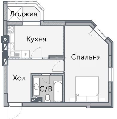 Однокомнатные в КД На Радистов