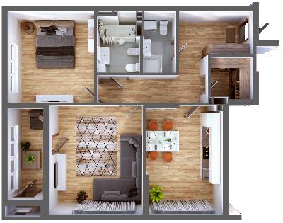 2-кімнатна 83.6 м² в ЖК Greenville Park від 63 250 грн/м², Київ