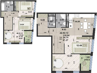 Двухуровневая 110.94 м² в ЖК Paradise Avenue от 22 000 грн/м², с. Крюковщина