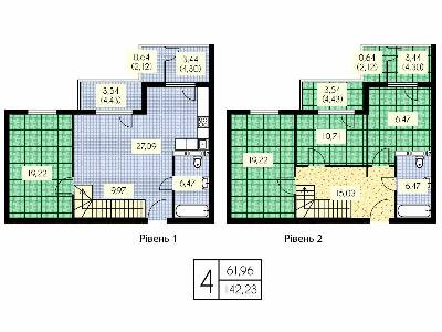 Дворівнева 142.23 м² в ЖК Набережний від 16 150 грн/м², м. Вишгород