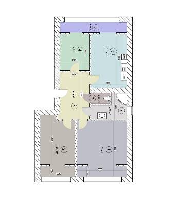 3-кімнатна 71.28 м² в КБ Весна на вулиці Осінній від 26 700 грн/м², Київ