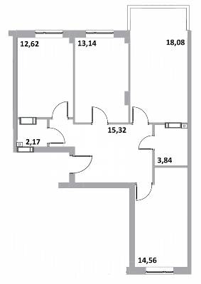 3-кімнатна 80.9 м² в ЖК Green Side від 18 400 грн/м², м. Ірпінь