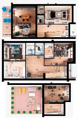Дворівневі в ЖК Hygge Home