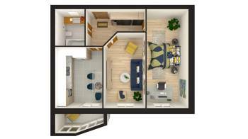 2-кімнатна 51.46 м² в ЖК АТЛАНТ (Коцюбинське) від 24 000 грн/м², смт Коцюбинське