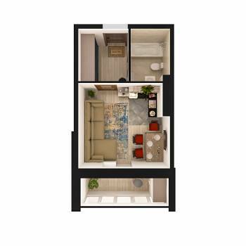 1-кімнатна 28.05 м² в ЖК АТЛАНТ (Коцюбинське) від 19 900 грн/м², смт Коцюбинське