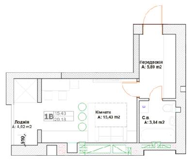 1-кімнатна 29.18 м² в ЖК Фортуна-2 від 20 500 грн/м², м. Ірпінь