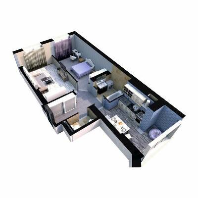 2-кімнатна 57.8 м² в ЖК Софія Резіденс від 35 000 грн/м², с. Софіївська Борщагівка