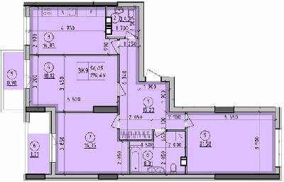3-кімнатна 100.48 м² в ЖК Борисо-Глібський від 27 000 грн/м², м. Вишгород