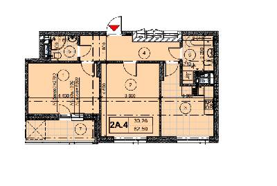 2-кімнатна 66 м² в ЖК Теремки від 24 871 грн/м², Київ