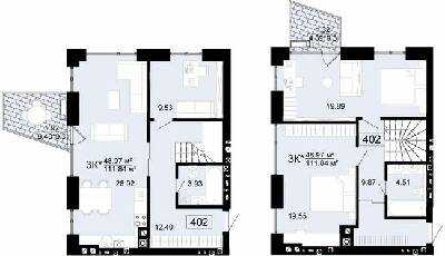 Дворівнева 111.84 м² в ЖК City Lake від 19 500 грн/м², с. Шевченкове