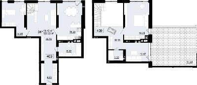 Дворівнева 126.23 м² в ЖК City Lake від 19 500 грн/м², с. Шевченкове