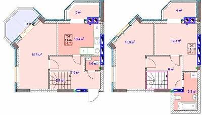 Дворівнева 84.75 м² в ЖК Sky від 16 750 грн/м², м. Ірпінь