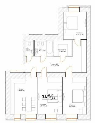Трехкомнатные в ЖК Art Residence