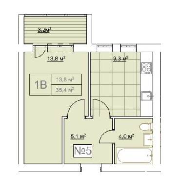 1-кімнатна 35.4 м² в ЖК Гранд Віллас від забудовника, смт Ворзель