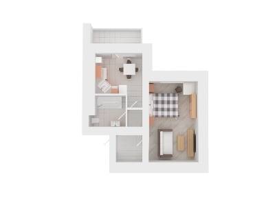1-кімнатна 30.74 м² в ЖК Сади Вишневі від 19 000 грн/м², м. Вишневе