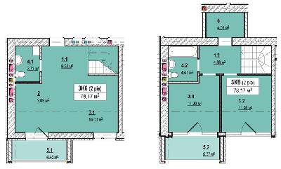 Дворівнева 78.17 м² в ЖК Вишгород Сіті Парк від 16 500 грн/м², м. Вишгород