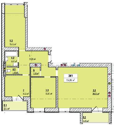 Дворівнева 95.85 м² в ЖК Вишгород Сіті Парк від 16 500 грн/м², м. Вишгород