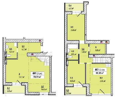 Дворівнева 99.5 м² в ЖК Вишгород Сіті Парк від 16 500 грн/м², м. Вишгород
