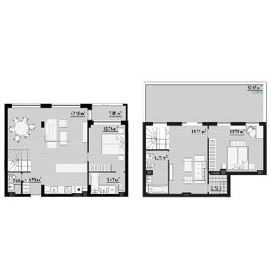 Дворівнева 128.22 м² в ЖК PARKTOWN від 24 000 грн/м², смт Гостомель