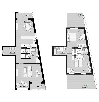 Дворівнева 140.83 м² в ЖК PARKTOWN від 20 000 грн/м², смт Гостомель