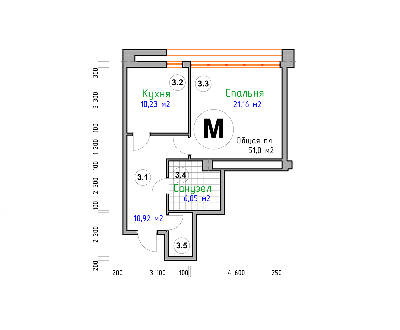 1-комнатная 57 м² в ЖК Адмирал от 28 250 грн/м², Николаев