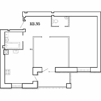 2-комнатная 60.9 м² в ЖК Концепт от 18 500 грн/м², Николаев