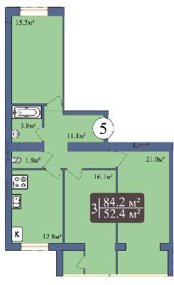 Двухуровневая 84.2 м² в ЖК Мечта Николаев от 13 900 грн/м², Николаев