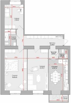 3-комнатная 107 м² в ЖК на ул. Троицкая, 74 от 18 650 грн/м², г. Кременчуг