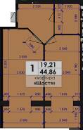 1-комнатная 38.79 м² в ЖК Петровський Квартал от 15 500 грн/м², с. Щербани