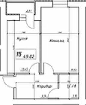 1-кімнатна 49.82 м² в ЖК на вул. Інтернаціоналістів, 1 від 12 500 грн/м², Суми
