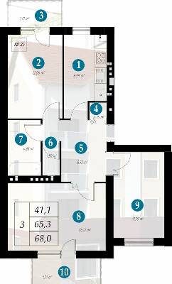 3-комнатная 68 м² в ЖК Дубенской Маеток от 11 000 грн/м², г. Дубно