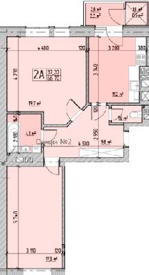 2-комнатная 66.7 м² в ЖК Bridge Town от 17 750 грн/м², Ровно