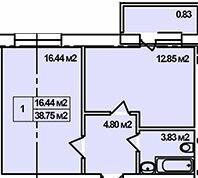 1-комнатная 38.75 м² в ЖК на вул. Коваля, 2 от 12 400 грн/м², г. Березно