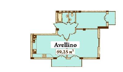 2-комнатная 69.25 м² в ЖК Перлина Умані от застройщика, г. Умань