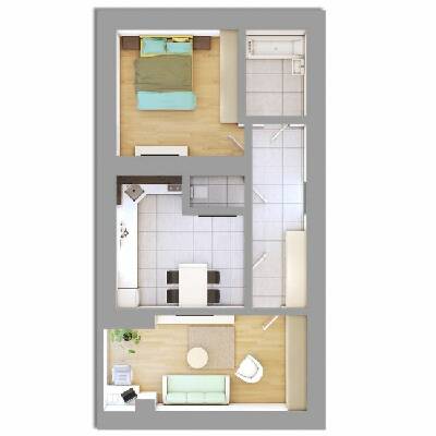 2-комнатная 65.73 м² в ЖК На Щасливому от 16 650 грн/м², Ровно