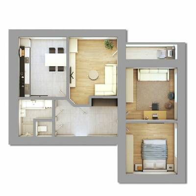 3-комнатная 74.8 м² в ЖК На Щасливому от 14 050 грн/м², Ровно