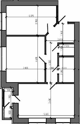 2-кімнатна 72.3 м² в ЖК Театральний від 21 850 грн/м², Рівне
